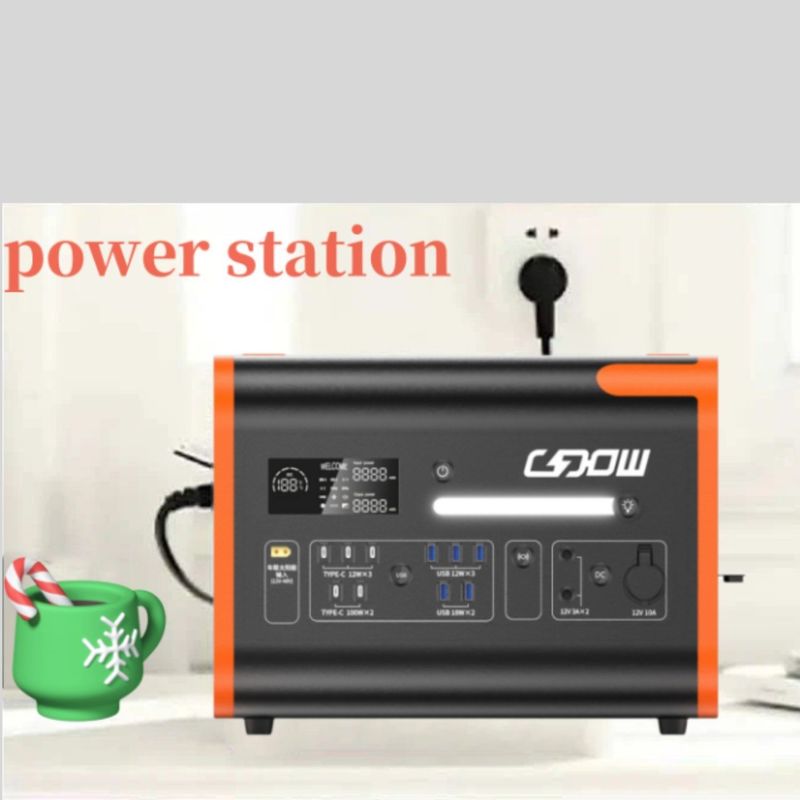 2200W/2048wh Estación de energía portátil con carcasa a prueba de fuego e inversor de onda senoidal pura
