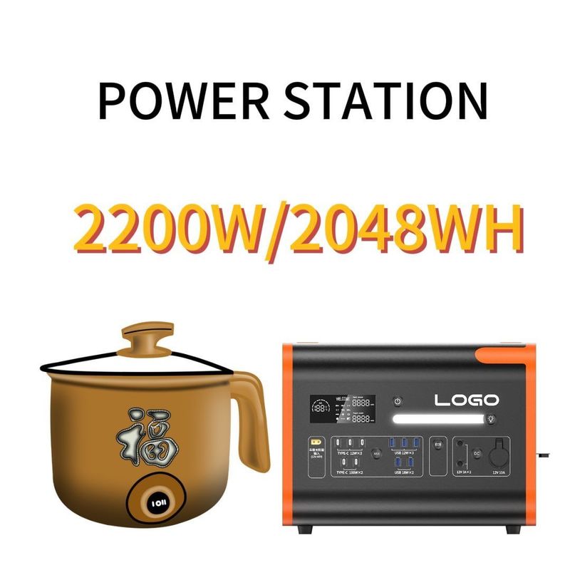 Long Life Span Batería LiFePO4 2048ah para acampar Trabajo pesquero Estación de energía portátil
