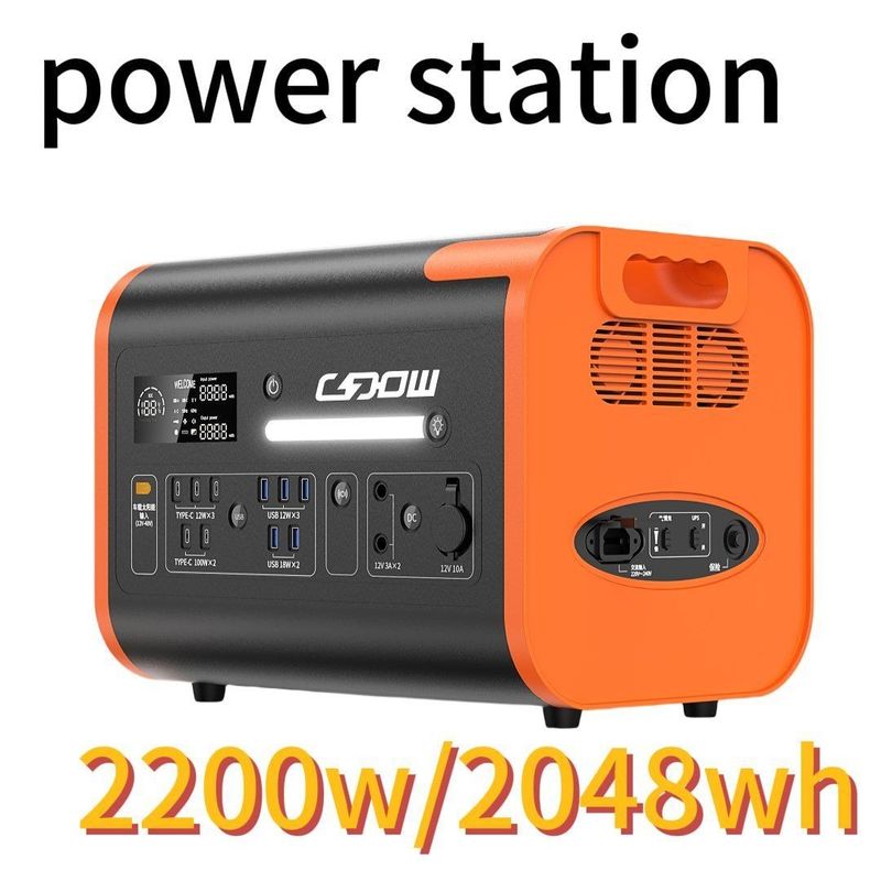 Estación de energía solar portátil con certificación CE de 2200W/2400W/3000W para actividades al aire libre