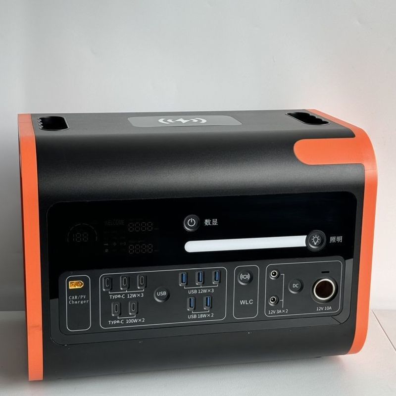 Generador portátil de 1000 W en exteriores DC AC Entrada Salida 2200 W Estación de energía para una larga duración