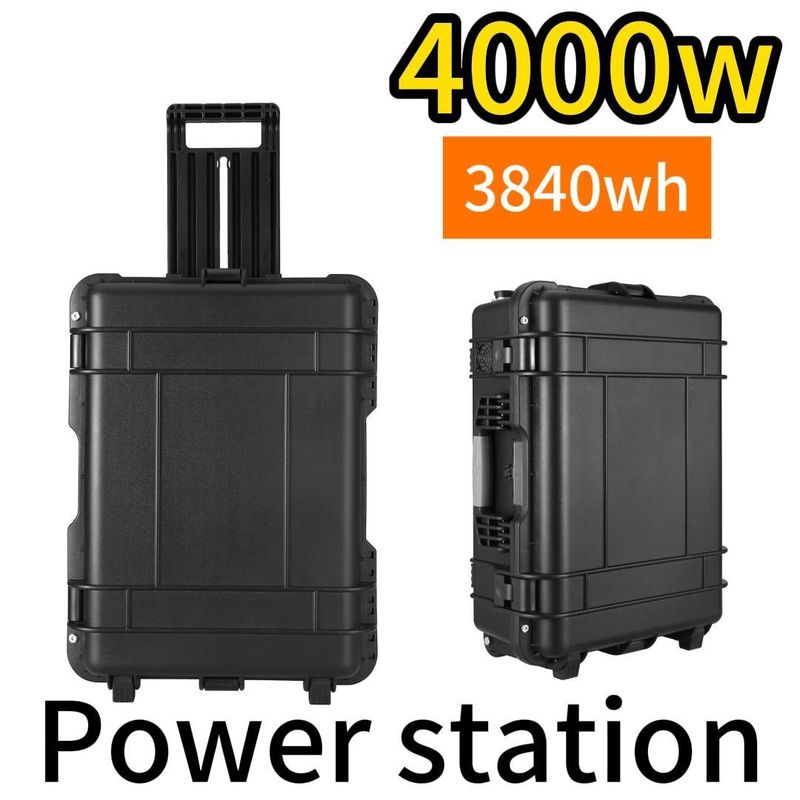 Potencia de salida de 4000W Estación de energía portátil LiFePO4 para situaciones de emergencia y de viaje
