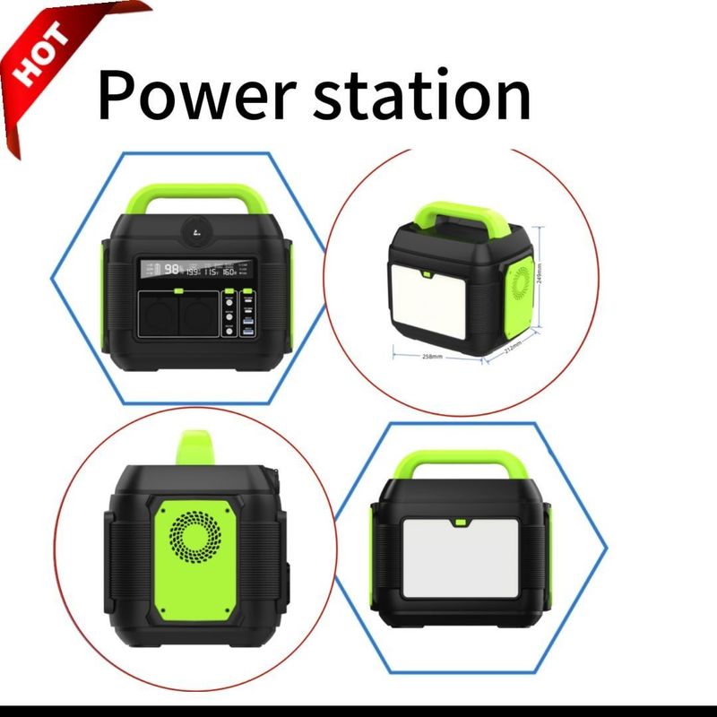 Estación de emergencia de 600W/576wh para soluciones de suministro de energía para el exterior y el hogar