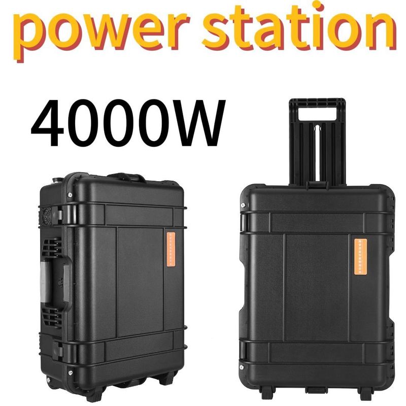 Batería de fosfato de hierro de litio de 4000W para trabajo al aire libre y central eléctrica de espera en el hogar