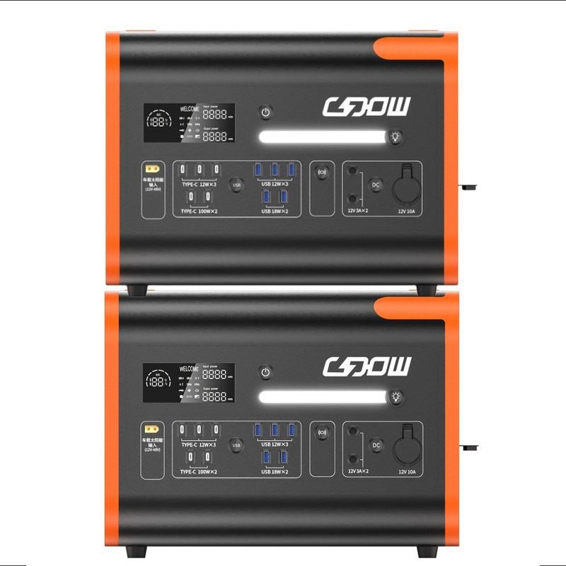 Fuente de alimentación móvil caliente de gran capacidad de 22kw110V/220V para emergencias de vehículos al aire libre