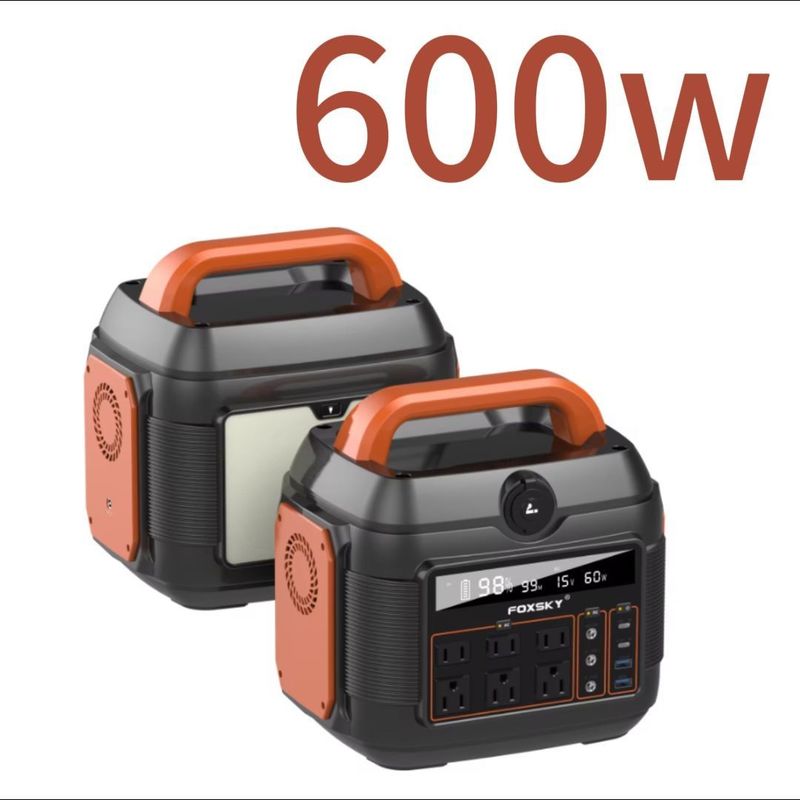 600W 300W 1200W/110V/220V Estación de energía portátil de gran capacidad para emergencias familiares