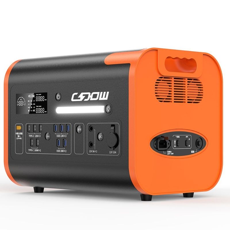 Las Naciones Unidas AC Socket Power móvil portátil de carga inalámbrica 2200W generador solar