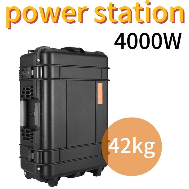 Emergencia al aire libre Estación de energía solar portátil de 3000W con 220V ± 5% de voltaje de salida CA