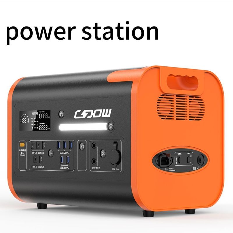 Estación de energía portátil para automóviles de carga solar de 800W Max con forma de onda de salida de onda senoide pura
