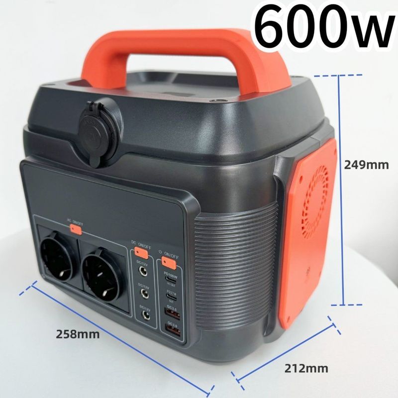 Estación eléctrica portátil de emergencia con salida de CA 220V 50Hz/110V 60Hz y batería de litio