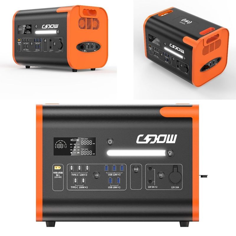 110V/220V/2200W Batería de litio de emergencia Estación eléctrica portátil de energía móvil al aire libre