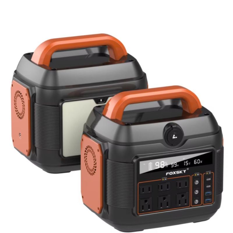 11W Iluminación LED 220V/110V AC Salida 600W Batería de litio para central eléctrica portátil