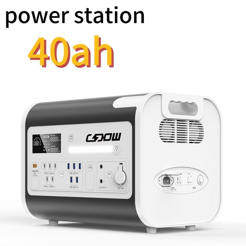 Color personalizable 2200W/2048wh Acampada al aire libre Estación eléctrica de almacenamiento de energía Onda senoidal pura