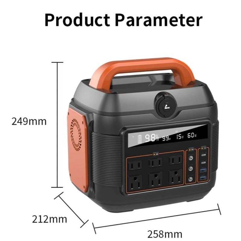 600W/1200W/3600W Batería de litio Generador solar de energía móvil caliente para acampar al aire libre