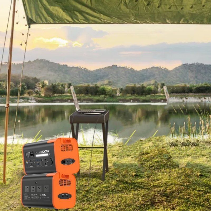 800W Carga solar 2200W/2048wh/40ah Estación de energía portátil para excursiones al aire libre