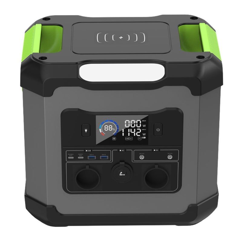 Invertidor bidireccional Invertidor de 16.3 kg 1500W Fuente de alimentación móvil para camping al aire libre