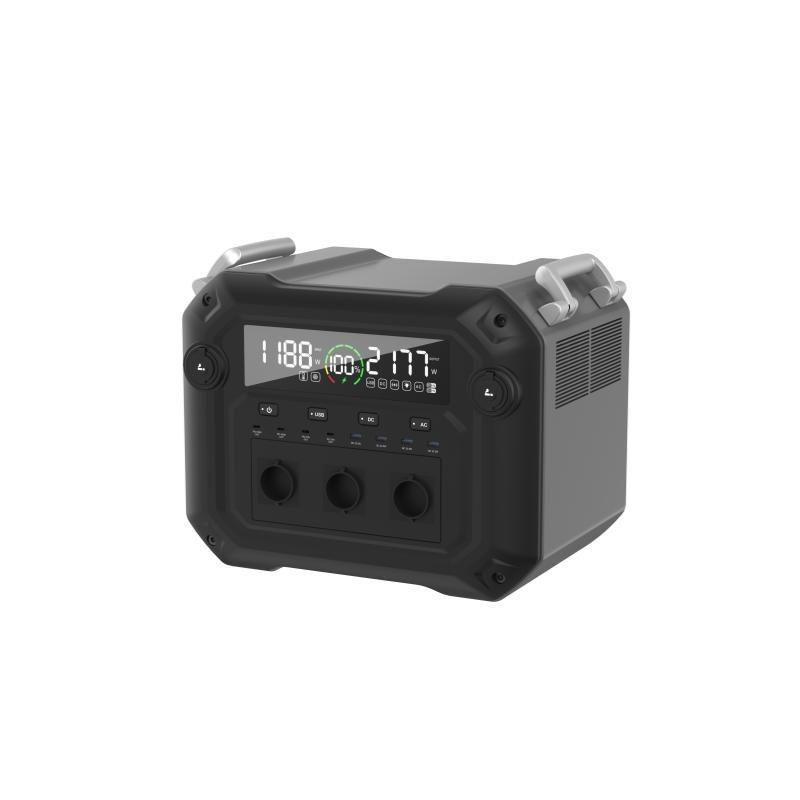 2500W Socket de salida USB Sistema de almacenamiento de energía de la central eléctrica con potencia de salida de CA