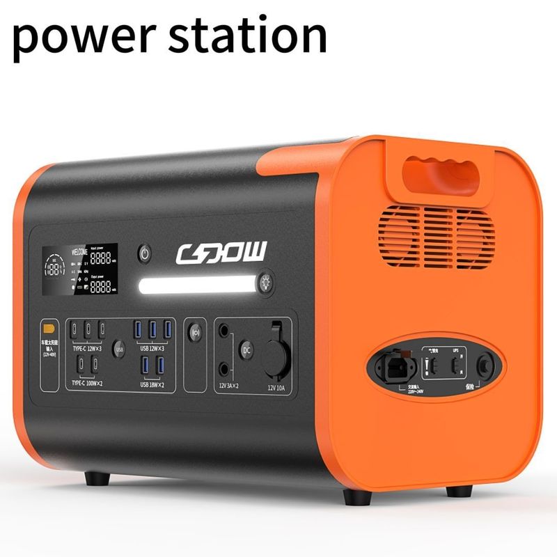 Estación de energía portátil para el hogar y el campamento al aire libre 2200W 1500W generador de paneles solares