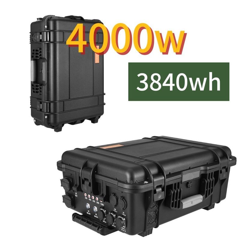 Potencia de salida de 4000W Estación de energía solar portátil Perfecto para acampar y energía de espera
