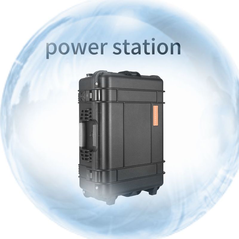 Estación de energía móvil exterior de 8000W de máxima potencia con enchufe AC 220V y batería de litio