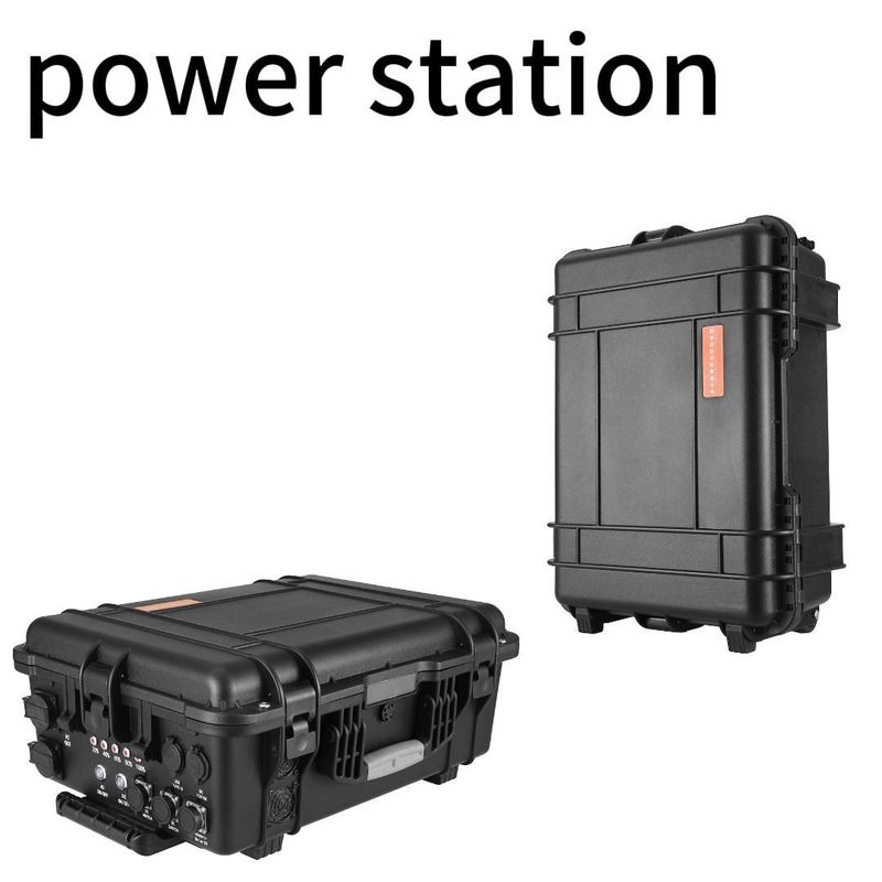 110V/220V AC Salida Cargador portátil para el hogar y el campamento 6000W 6212Wh con panel solar USB