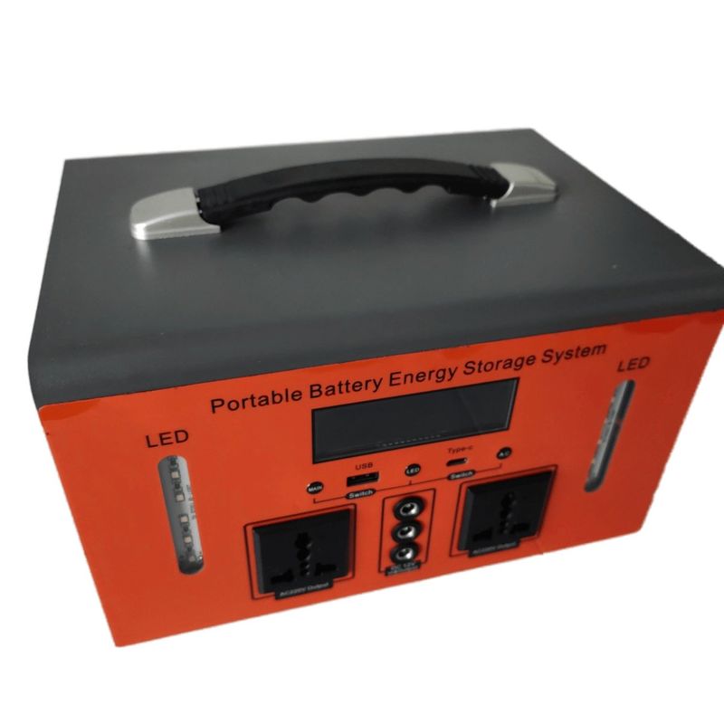 Estación eléctrica portátil de 300W/500W con puerto USB y base de alimentación de CA para acampar o energía de emergencia