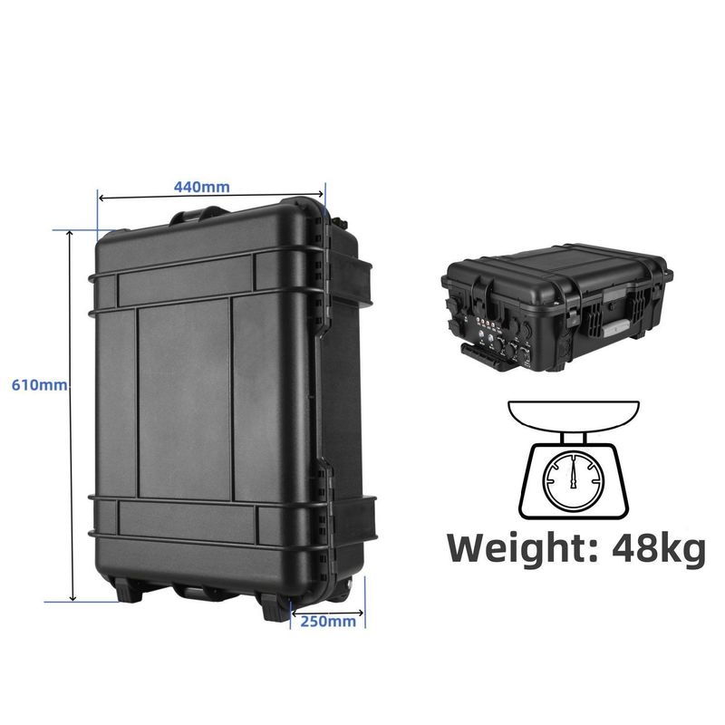 5000W/4800W Batería UPS Estación de energía portátil para hogares al aire libre 6-7h Tiempo de carga