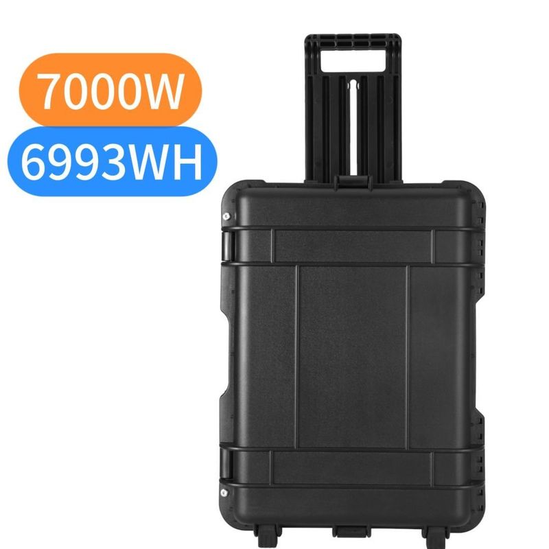 AC Pure Sine Wave Output 7000W Estación de energía exterior LiFePO4 Generador solar portátil