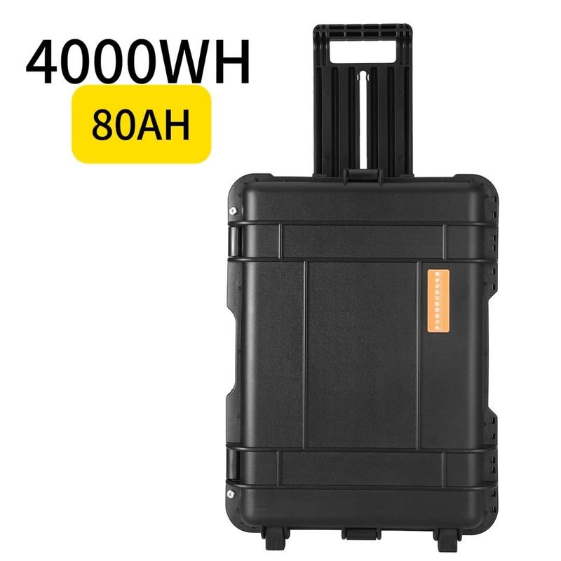 Almacenamiento de energía para campamentos al aire libre 80ah/4000W Estación de energía portátil para equipos móviles