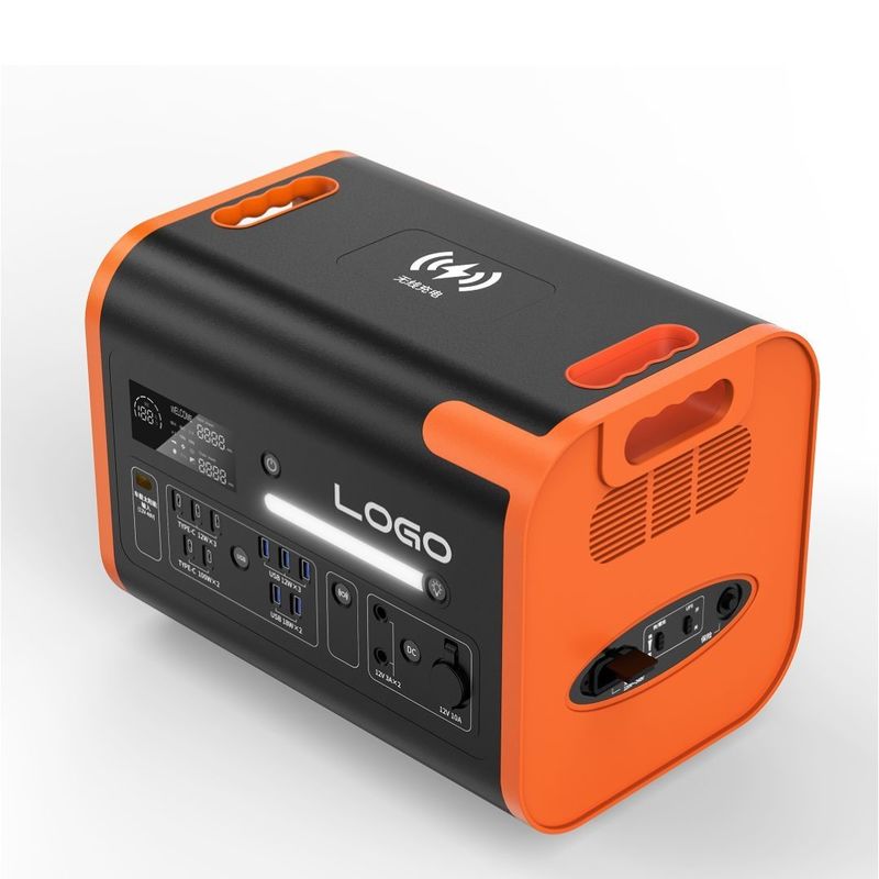 220V±5% de voltaje de salida CA Carga rápida 2400W Estación de energía portátil para automóviles y solar