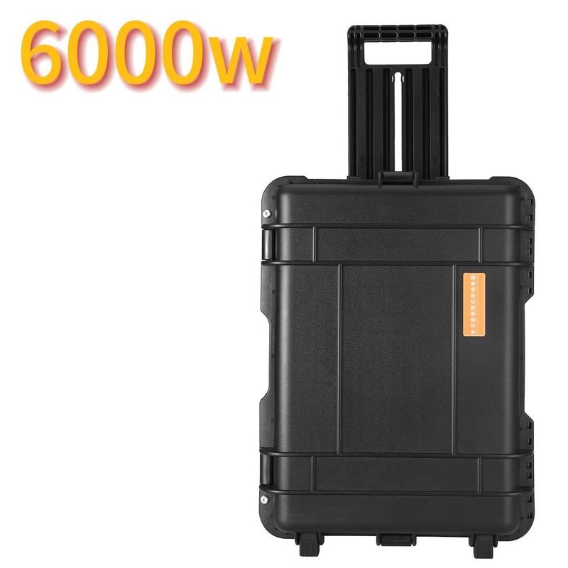 Estación de energía portátil de batería de litio ternaria al aire libre 6000W/6216wh con alta seguridad