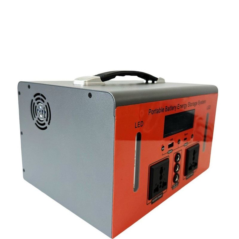 Generador solar de emergencia de emergencia Estación de energía de 500W con adaptador de voltaje de entrada de CC