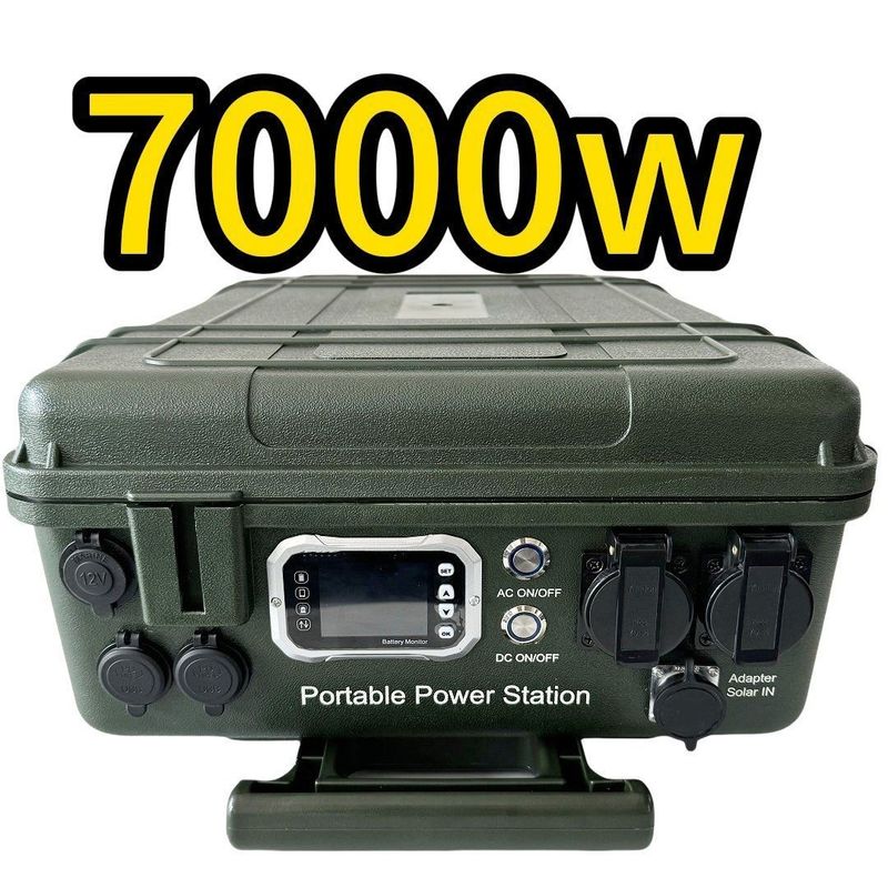 Alcance de SOC 5%-95% Fuente de alimentación de emergencia exterior Estación eléctrica portátil doméstica de 7000 W