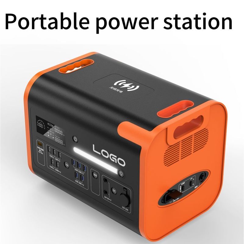 Tiempo de carga de 90 minutos Generador portátil 2400W 2048wh Generador de energía